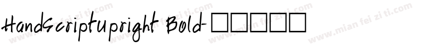 HandScriptUpright Bold字体转换